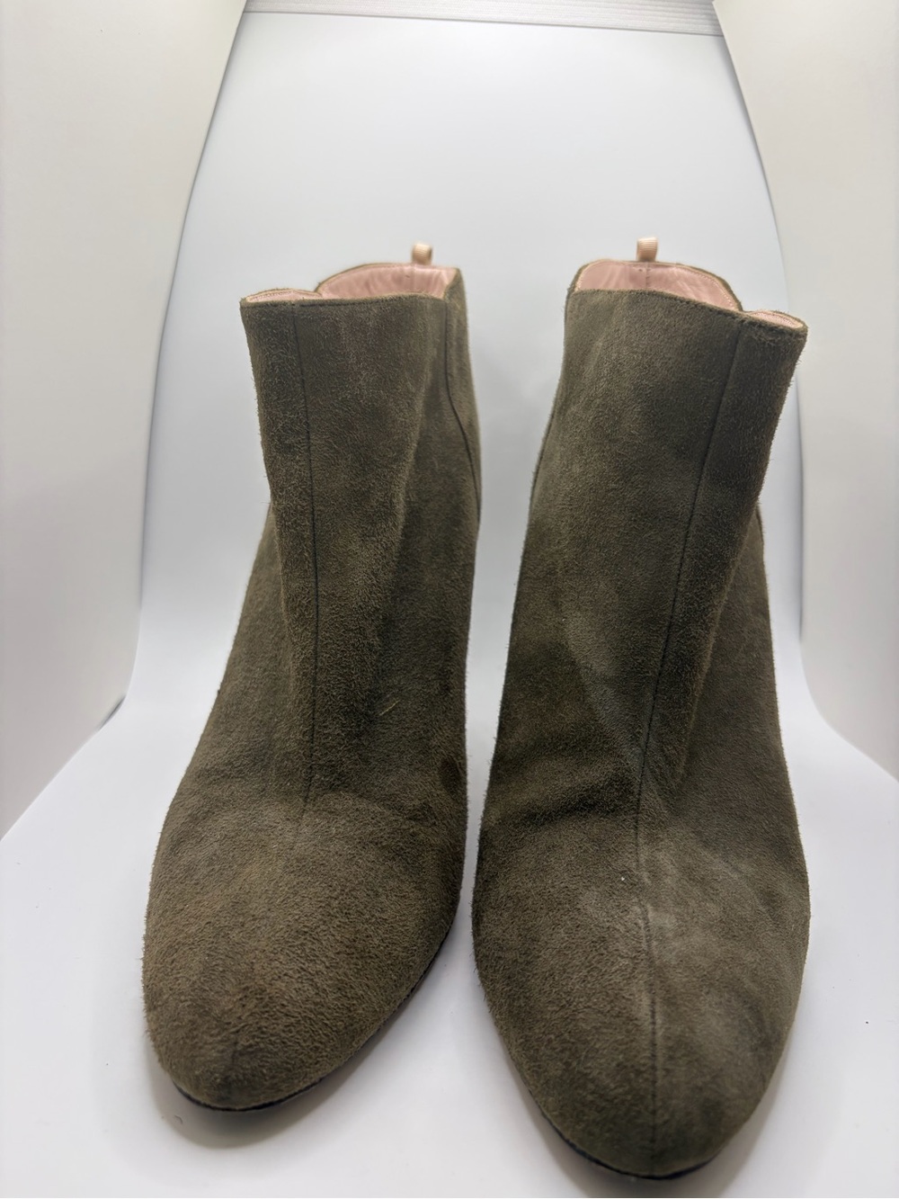 SJP by Sarah Jessica Parker Olive Suede Ankle Boots EU 39 Made in Italy